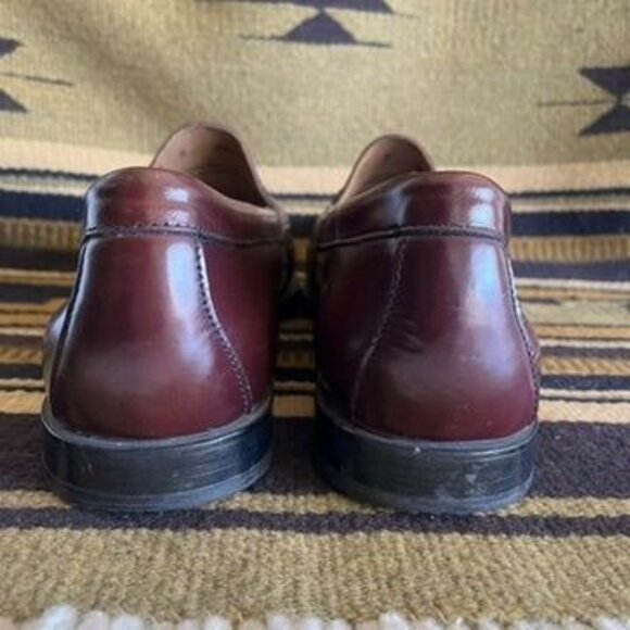 G.H. Bass Weejuns Classic Logan Leather Penny Loafers Burgundy HTF Size 15 Mens - Picture 4 of 7